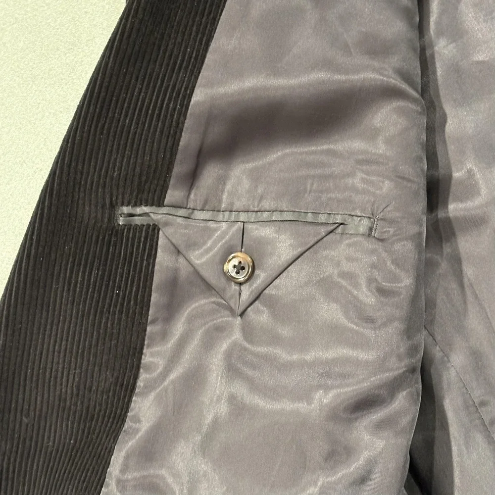 Lauren Ralph Lauren Blazer Mens 42‎ Brown Corduroy Collared Lined Pockets
